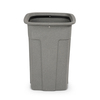 Toter 35 gal Square Trash Can, Graystone SSC35